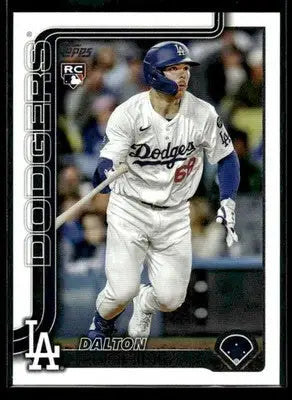 2025 Topps Update Dalton Rushing #US38 RC Los Angeles Dodgers