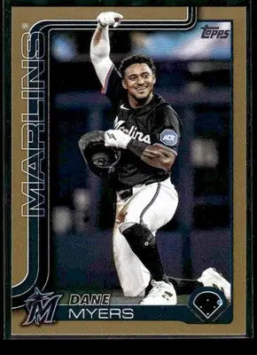 2025 Topps Update Dane Myers #US228 Gold SN #/2025 Miami Marlins