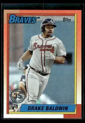 2025 Topps Update Drake Baldwin #U90-32 1990 35th Anniversary Braves