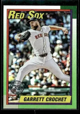 2025 Topps Update Garrett Crochet #U90-40 1990 35th Anniversary Foil Red Sox