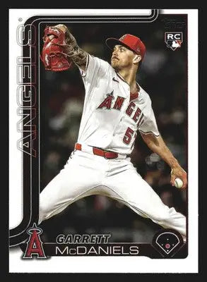 2025 Topps Update Garrett McDaniels #US17 Angels RC - Baseball Card Single
