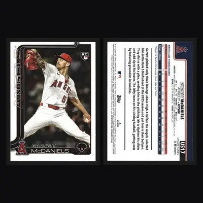 2025 Topps Update Garrett McDaniels #US17 Angels RC - Baseball Card Single