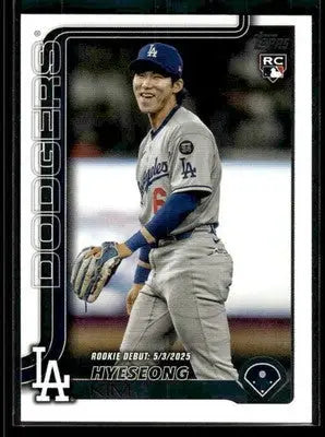 2025 Topps Update Hyeseong Kim #US312 Los Angeles Dodgers