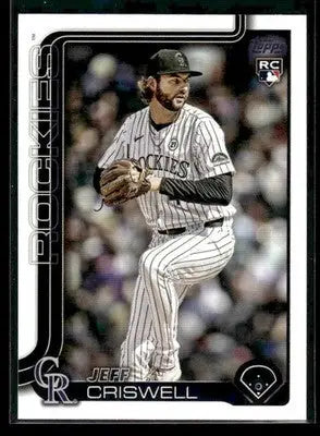 2025 Topps Update Jeff Criswell #US5 RC Colorado Rockies