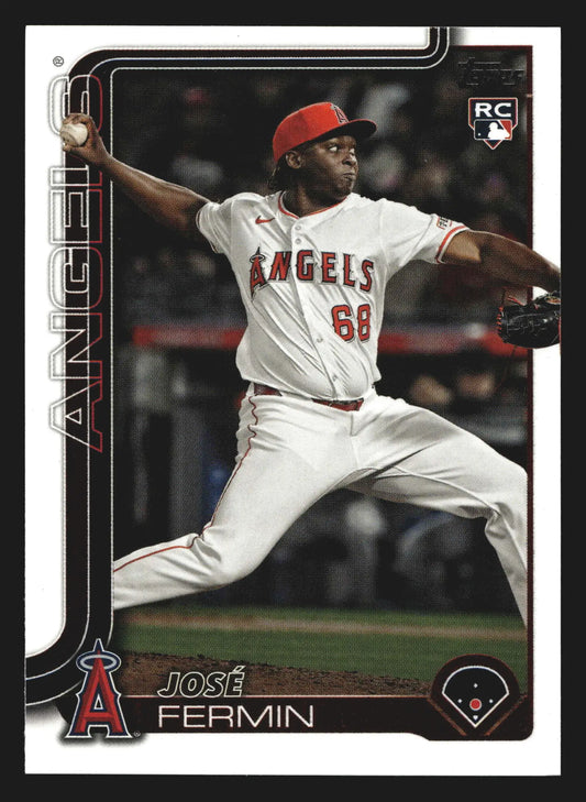 2025 Topps Update Jose Fermin #US338 Los Angeles Angels RC - Baseball Card Single