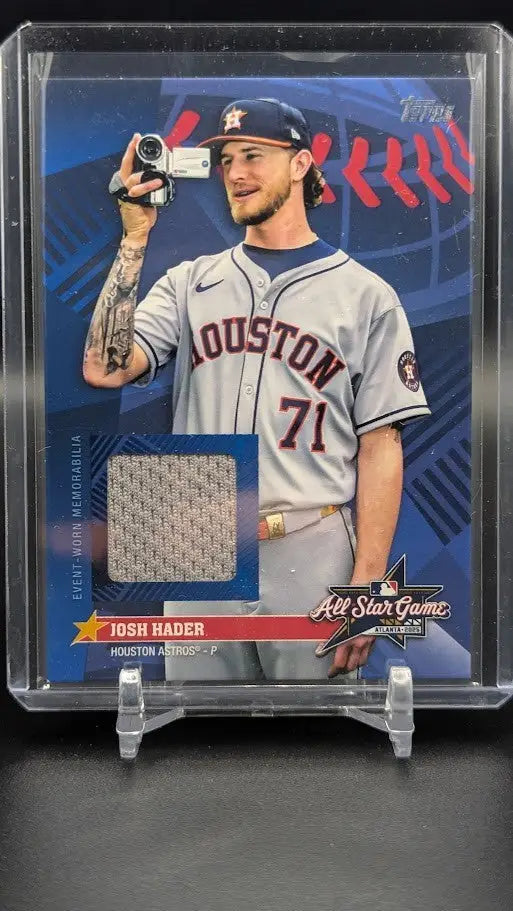 2025 Topps Update ~ Josh Hader #AS-JH ~ All-Star Stitches Relic ~ Astros - Baseball Card Single