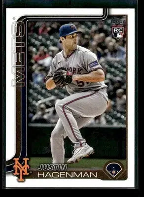 2025 Topps Update Justin Hagenman #US108 RC New York Mets