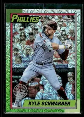 2025 Topps Update Kyle Schwarber #U90C-17 1990 35th Anniversary Chrome Phillies