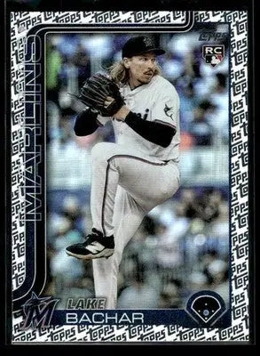 2025 Topps Update Lake Bachar #US158 Topps Logo Foil RC Miami Marlins