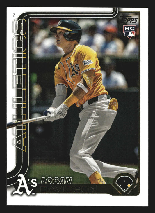 2025 Topps Update Logan Davidson #US213 RC Athletics - Baseball Card Single