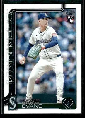 2025 Topps Update Logan Evans #US302 RC Seattle Mariners