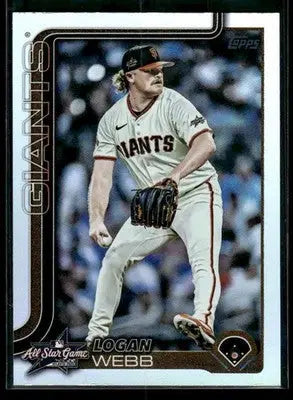 2025 Topps Update Logan Webb #ASG-48 2025 All-Star Game San Francisco Giants
