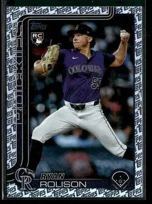 2025 Topps Update - Topps Logo Foil Ryan Rolison #US124 RC Colorado Rockies - Baseball Card Single
