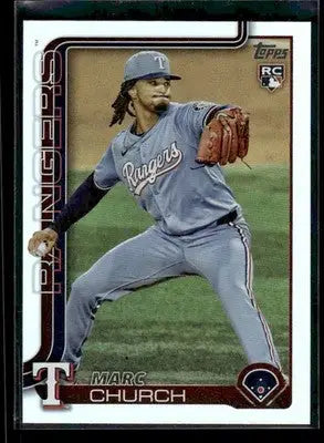 2025 Topps Update Marc Church #US227 Rainbow Foil RC Texas Rangers
