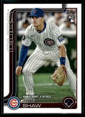 2025 Topps Update Matt Shaw #US345 Chicago Cubs