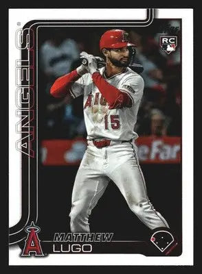 2025 Topps Update Matthew Lugo #US314 Angels RC - Baseball Card Single