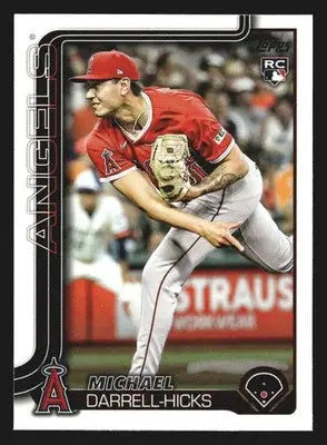 2025 Topps Update Michael Darrell-Hicks #US319 Los Angeles Angels RC - Baseball Card Single