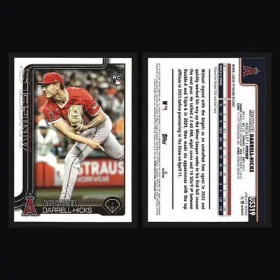2025 Topps Update Michael Darrell-Hicks #US319 Los Angeles Angels RC - Baseball Card Single