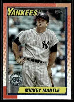2025 Topps Update Mickey Mantle #U90-43 1990 35th Anniversary Foil Yankees