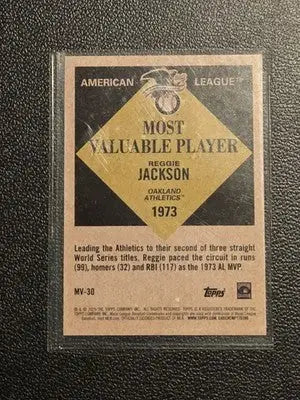 2025 Topps Update #MV-30 Reggie Jackson Most Valuable - Baseball Card Single