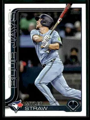 2025 Topps Update Myles Straw #US340 Toronto Blue Jays