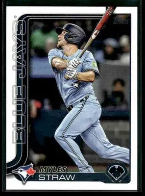 2025 Topps Update Myles Straw #US340 Toronto Blue Jays
