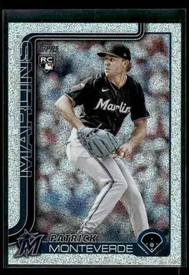 2025 Topps Update Patrick Monteverde #US211 Sandglitter RC Miami Marlins