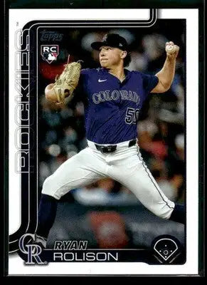 2025 Topps Update Ryan Rolison #US124 RC Colorado Rockies