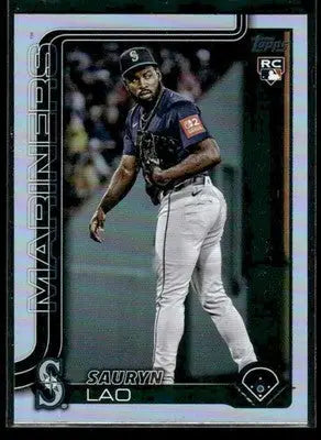 2025 Topps Update Sauryn Lao #US265 Rainbow Foil RC Seattle Mariners