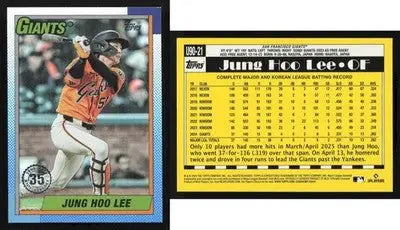 2025 Topps Update Series JUNG HOO LEE #U90-21 Blue Prizm Parallel/Variety Insert - Baseball Card Single