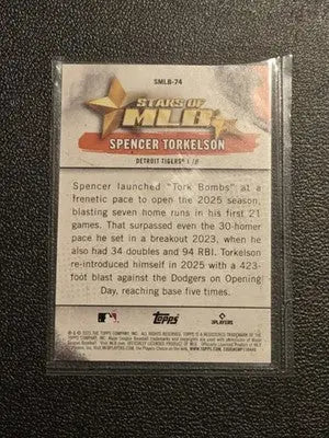 2025 Topps Update #SMLB-74 Spencer Torkelson Stars of MLB - Baseball Card Single