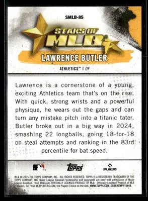 2025 Topps Update - Stars of MLB Lawrence Butler #SMLB-85 Athletics