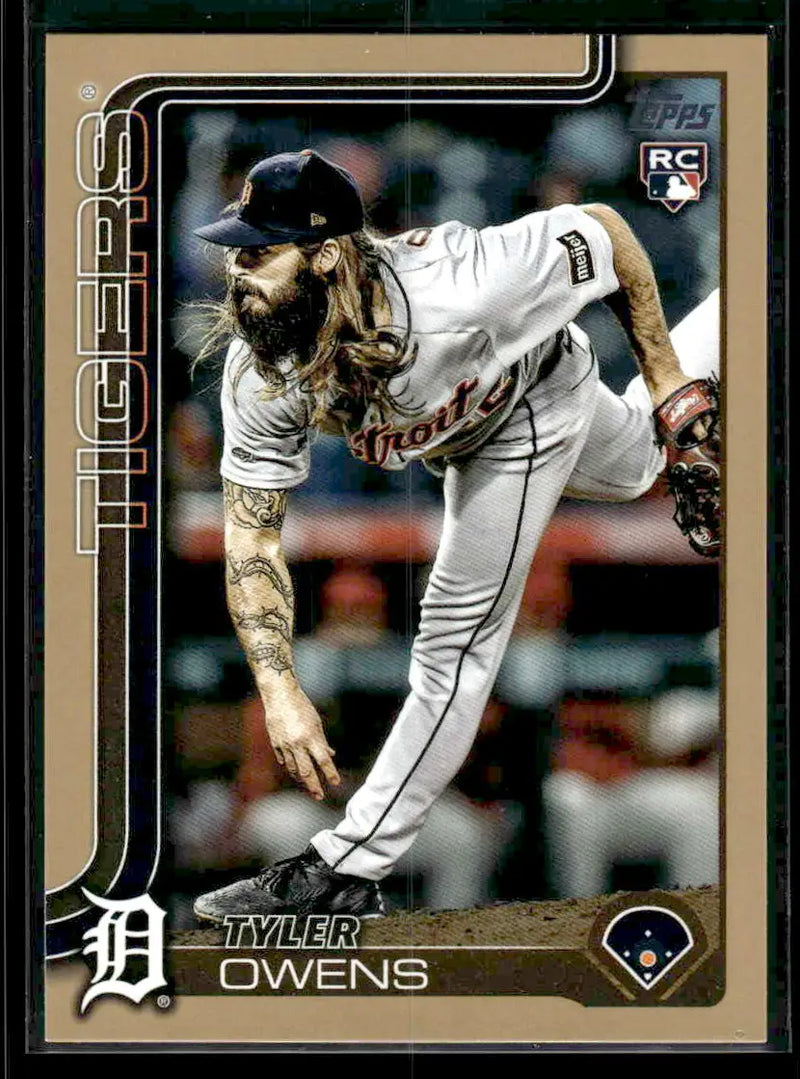 2025 Topps Update Tyler Owens #US247 Gold SN,RC #/2025 Detroit Tigers