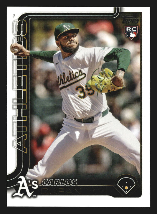 2025 Topps Update #US104 Carlos Duran Athletics RC - Baseball Card Single
