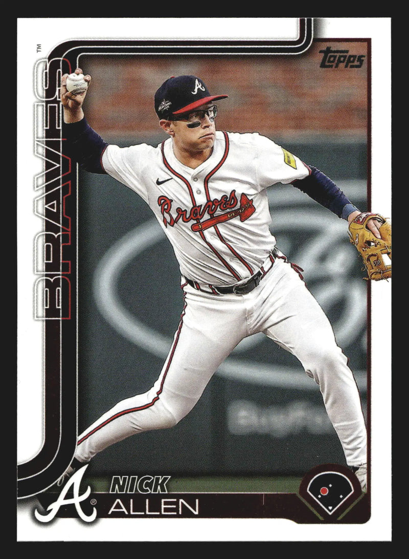 2025 Topps Update #US106 Nick Allen Atlanta Braves Gold Glove Finalist