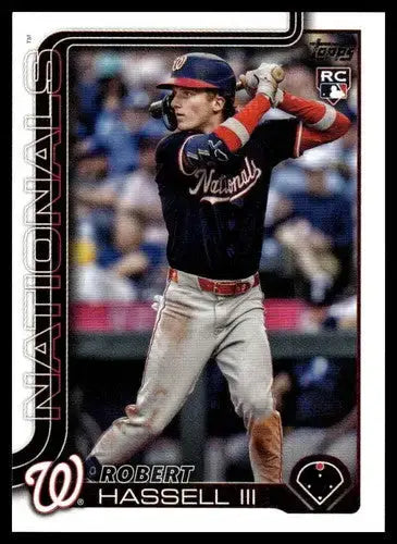 2025 Topps Update #US109 Robert Hassell III NM-MT RC Rookie Nationals ID:80427 - Baseball Card Single