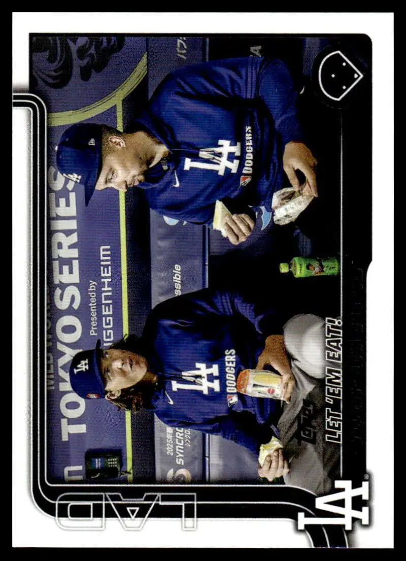 2025 Topps Update #US119 Blake Snell/Tyler Glasnow NM-MT Dodgers Vetera ID:80020 - Baseball Card Single