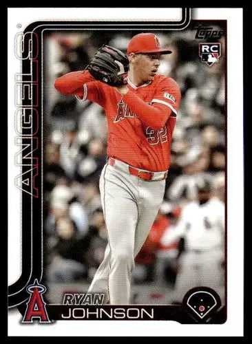 2025 Topps Update #US121 Ryan Johnson NM-MT RC Rookie Angels ID:80021 - Baseball Card Single