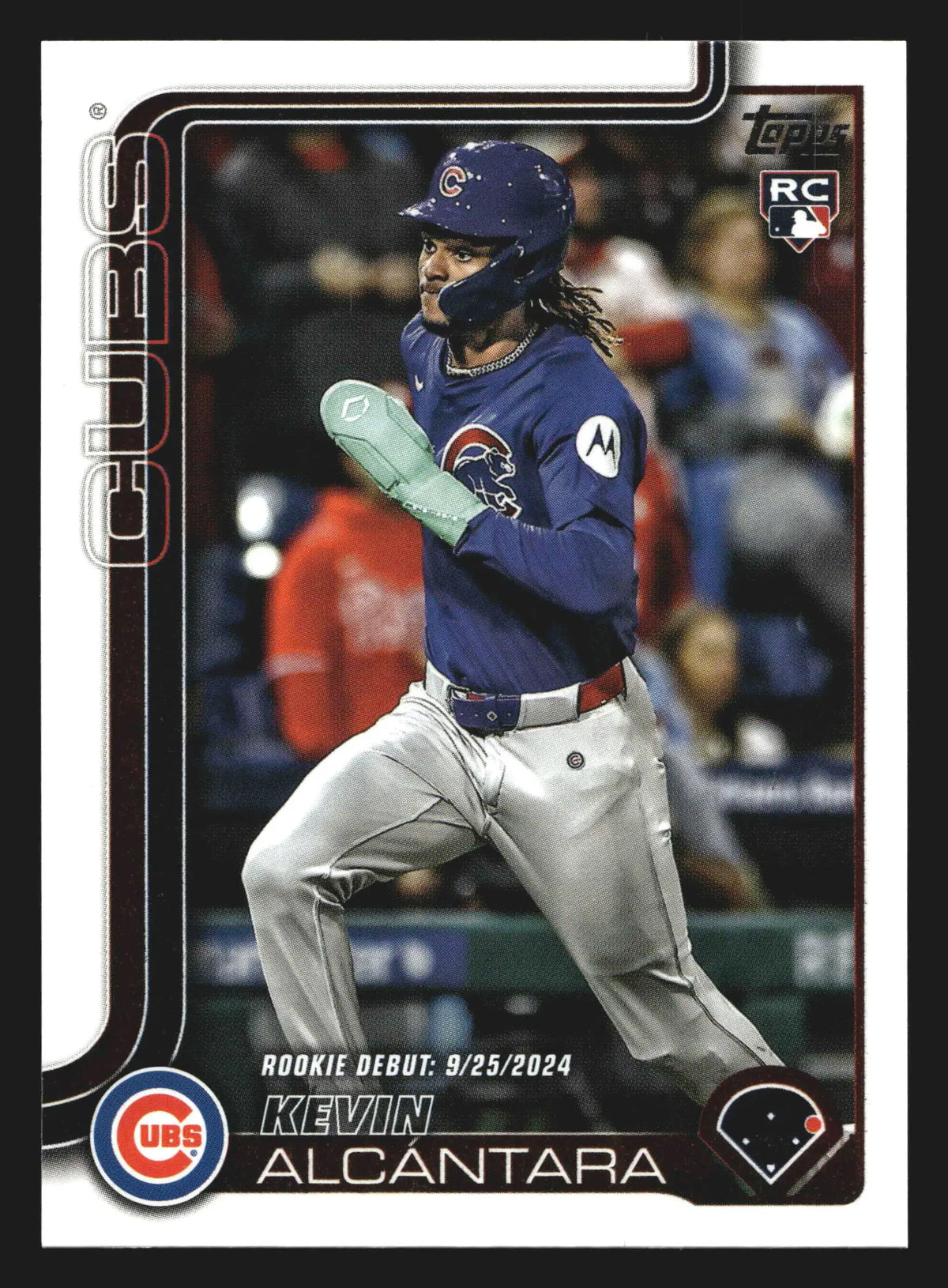 2025 Topps Update #US128 Kevin Alcantara Rookie Debut RC Chicago Cubs - Baseball Card Single
