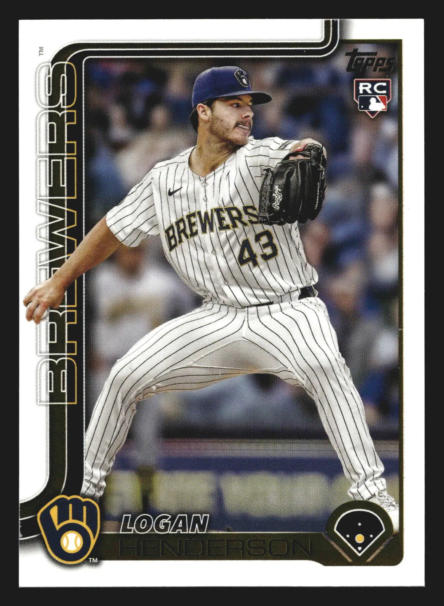 2025 Topps Update #US137 Logan Henderson RC Milwaukee Brewers - Baseball Card Single