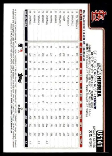 2025 Topps Update #US141 Ivan Herrera NM-MT Cardinals ID:80440 - Baseball Card Single