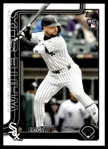 2025 Topps Update #US145 Edgar Quero NM-MT RC Rookie White Sox ID:80442 - Baseball Card Single