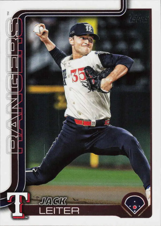 2025 Topps Update #US165 Jack Leiter NM-MT Rangers ID:80448 - Baseball Card Single