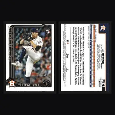 2025 Topps Update #US177 AJ Blubaugh Astros RC - Baseball Card Single