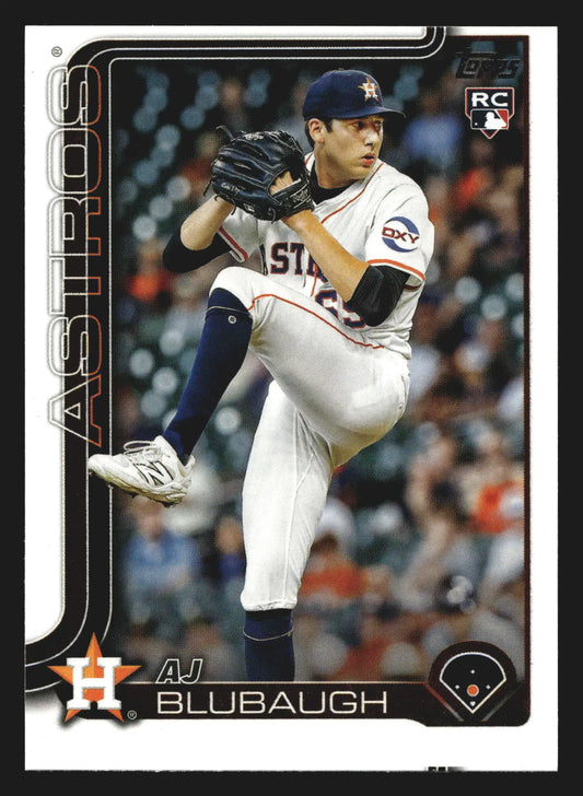 2025 Topps Update #US177 AJ Blubaugh Astros RC - Baseball Card Single