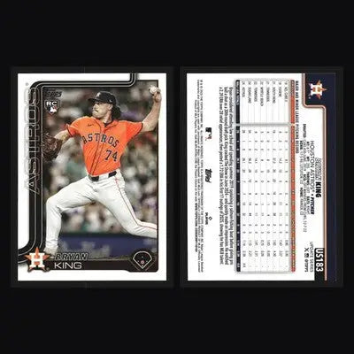 2025 Topps Update #US183 Bryan King Astros RC - Baseball Card Single
