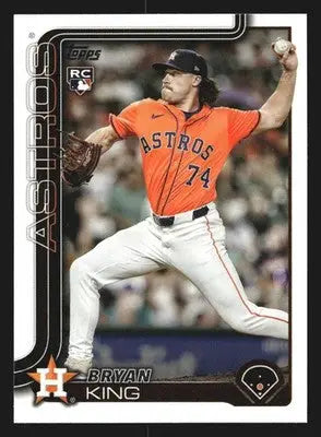 2025 Topps Update #US183 Bryan King Astros RC - Baseball Card Single