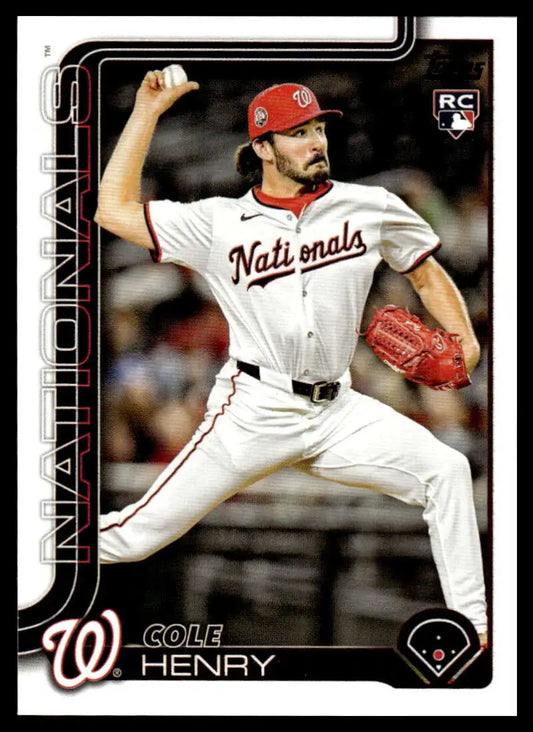 2025 Topps Update #US186 Cole Henry NM-MT RC Rookie Nationals ID:80455 - Baseball Card Single