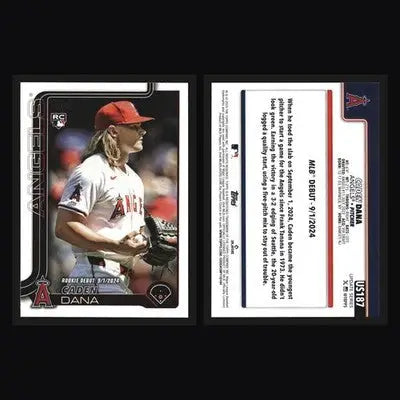 2025 Topps Update #US187 Caden Dana Los Angeles Angels RC - Baseball Card Single
