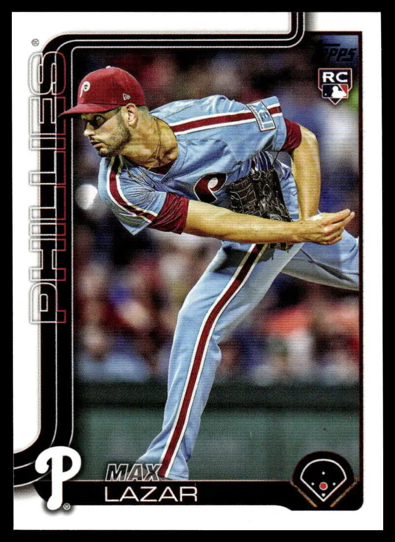 2025 Topps Update #US194 Max Lazar NM-MT RC Rookie Phillies ID:80457 - Baseball Card Single